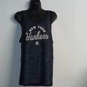 NY Yankeea New Era Women Navy White Tank Top Size Large NIP